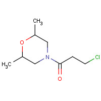 915920-51-3 4-(3-Chloropropanoyl)-2,6-dimethylmorpholine chemical structure
