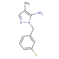 1015845-64-3 1-(3-Fluorobenzyl)-4-methyl-1H-pyrazol-5-amine chemical structure