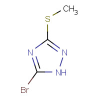 15777-62-5 5-Bromo-3-(methylthio)-1H-1,2,4-triazole chemical structure