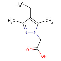 1177352-85-0 (4-Ethyl-3,5-dimethyl-1H-pyrazol-1-yl)acetic acid chemical structure