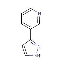 45887-08-9 3-(1H-Pyrazol-3-yl)pyridine chemical structure