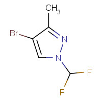 1215295-92-3 4-Bromo-1-(difluoromethyl)-3-methyl-1H-pyrazole chemical structure