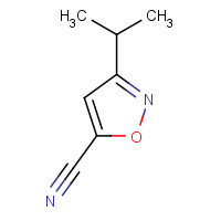 1217862-28-6 3-Isopropylisoxazole-5-carbonitrile chemical structure