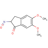 2107-85-9 5,6-Dimethoxy-2-nitroso-2,3-dihydro-1H-inden-1-one chemical structure