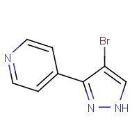 166196-54-9 4-(4-Bromo-1H-pyrazol-3-yl)pyridine chemical structure