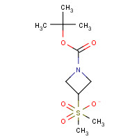 142253-57-4 (1-(tert-Butoxycarbonyl)azetidin-3-yl)-methyl-methanesulfonate chemical structure