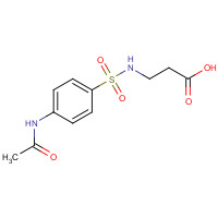 7478-88-8 N-{[4-(Acetylamino)phenyl]sulfonyl}-beta-alanine chemical structure