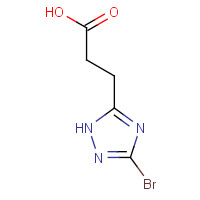 933690-20-1 3-(3-Bromo-1H-1,2,4-triazol-5-yl)propanoic acid chemical structure