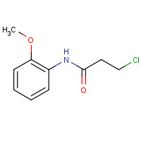 55860-23-6 3-Chloro-N-(2-methoxyphenyl)propanamide chemical structure