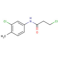 51318-77-5 3-Chloro-N-(3-chloro-4-methylphenyl)propanamide chemical structure