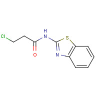 2877-36-3 N-1,3-Benzothiazol-2-yl-3-chloropropanamide chemical structure