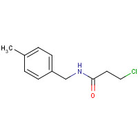 105907-34-4 3-Chloro-N-(4-methylbenzyl)propanamide chemical structure