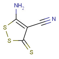 5147-74-0 5-Amino-3-thioxo-3H-1,2-dithiole-4-carbonitrile chemical structure