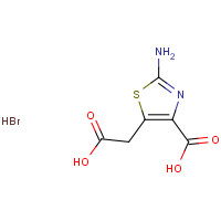 89640-87-9 2-Amino-5-(carboxymethyl)-1,3-thiazole-4-carboxylic acid hydrobromide chemical structure