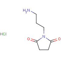 54052-99-2 1-(3-Aminopropyl)pyrrolidine-2,5-dione hydrochloride chemical structure