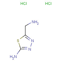 59079-33-3 5-(Aminomethyl)-1,3,4-thiadiazol-2-amine dihydrochloride chemical structure