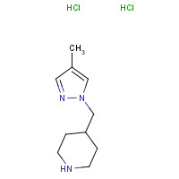 1211465-56-3 4-[(4-Methyl-1H-pyrazol-1-yl)methyl]piperidine dihydrochloride chemical structure