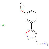 1018605-16-7 {[5-(3-Methoxyphenyl)isoxazol-3-yl]methyl}amine hydrochloride chemical structure