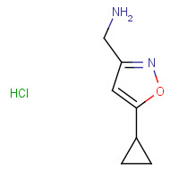 1060817-49-3 [(5-Cyclopropylisoxazol-3-yl)methyl]amine hydrochloride chemical structure