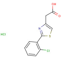 17969-25-4 [2-(2-Chlorophenyl)-1,3-thiazol-4-yl]acetic acid hydrochloride chemical structure