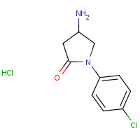 60655-93-8 4-Amino-1-(4-chlorophenyl)pyrrolidin-2-one hydrochloride chemical structure