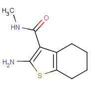 38201-62-6 2-Amino-N-methyl-4,5,6,7-tetrahydro-1-benzothiophene-3-carboxamide chemical structure