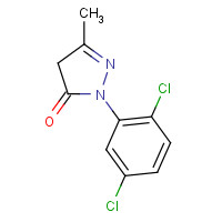 13102-34-6 2-(2,5-Dichlorophenyl)-5-methyl-2,4-dihydro-3H-pyrazol-3-one chemical structure