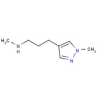 1227465-68-0 N-Methyl-3-(1-methyl-1H-pyrazol-4-yl)propan-1-amine chemical structure