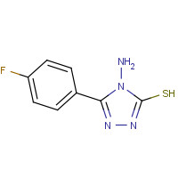 61019-25-8 4-Amino-5-(4-fluorophenyl)-4H-1,2,4-triazole-3-thiol chemical structure