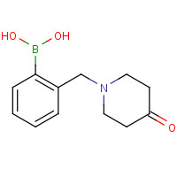 697739-42-7 {2-[(4-Oxopiperidin-1-yl)methyl]phenyl}-boronic acid chemical structure