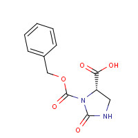59760-01-9 (4S)-3-[(Benzyloxy)carbonyl]-2-oxoimidazolidine-4-carboxylic acid chemical structure