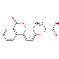 314744-86-0 2-[(4-Methyl-6-oxo-6H-benzo[c]chromen-3-yl)oxy]-propanoic acid chemical structure