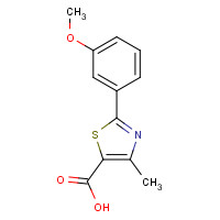 879636-95-0 2-(3-Methoxyphenyl)-4-methyl-1,3-thiazole-5-carboxylic acid chemical structure