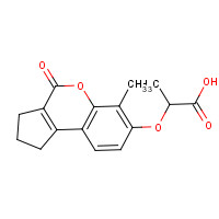 307548-90-9 2-[(6-Methyl-4-oxo-1,2,3,4-tetrahydrocyclopenta-[c]chromen-7-yl)oxy]propanoic acid chemical structure