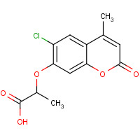 301683-08-9 2-[(6-Chloro-4-methyl-2-oxo-2H-chromen-7-yl)oxy]-propanoic acid chemical structure