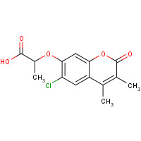 853892-42-9 2-[(6-Chloro-3,4-dimethyl-2-oxo-2H-chromen-7-yl)-oxy]propanoic acid chemical structure