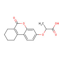 313471-13-5 2-[(6-Oxo-7,8,9,10-tetrahydro-6H-benzo[c]chromen-3-yl)oxy]propanoic acid chemical structure