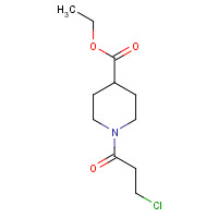 349404-53-1 Ethyl 1-(3-chloropropanoyl)piperidine-4-carboxylate chemical structure