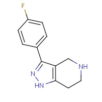 916423-52-4 3-(4-Fluorophenyl)-4,5,6,7-tetrahydro-1H-pyrazolo[4,3-c]pyridine chemical structure