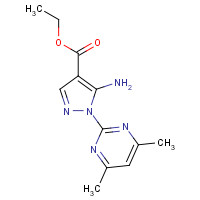 91644-39-2 Ethyl 5-amino-1-(4,6-dimethylpyrimidin-2-yl)-1H-pyrazole-4-carboxylate chemical structure