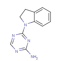 879615-84-6 4-(2,3-Dihydro-1H-indol-1-yl)-1,3,5-triazin-2-amine chemical structure