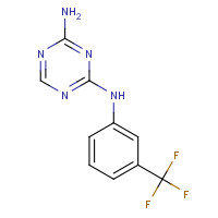 3832-69-7 N-[3-(Trifluoromethyl)phenyl]-1,3,5-triazine-2,4-diamine chemical structure