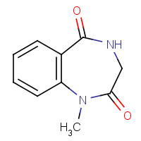 1133-42-2 1-Methyl-3,4-dihydro-1H-1,4-benzodiazepine-2,5-dione chemical structure