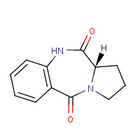 18877-34-4 2,3-Dihydro-1H-pyrrolo[2,1-c][1,4]benzodiazepine-5,11(10H,11aH)-dione chemical structure