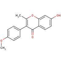 13004-42-7 7-Hydroxy-3-(4-methoxyphenyl)-2-methyl-4H-chromen-4-one chemical structure