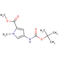 126092-96-4 Methyl 4-(tert-butoxycarbonylamino)-1-methyl-1H-pyrrole-2-carboxylate chemical structure