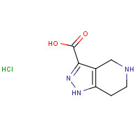 933689-86-2 4,5,6,7-Tetrahydro-1H-pyrazolo[4,3-c]pyridine-3-carboxylic acid hydrochloride chemical structure