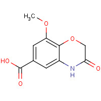 5446-56-0 8-Methoxy-3-oxo-3,4-dihydro-2H-1,4-benzoxazine-6-carboxylic acid chemical structure