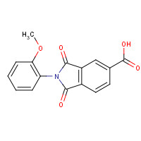 110768-14-4 2-(2-Methoxyphenyl)-1,3-dioxoisoindoline-5-carboxylic acid chemical structure