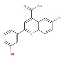 724749-33-1 6-Chloro-2-(3-hydroxyphenyl)quinoline-4-carboxylic acid chemical structure